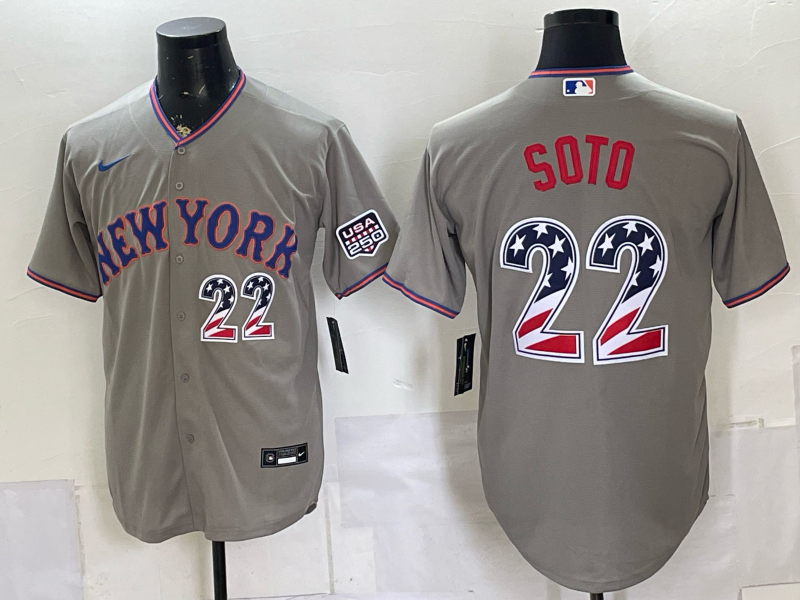 Men MLB New York Mets #22 Soto grey 2026 Nike jersey 0715002